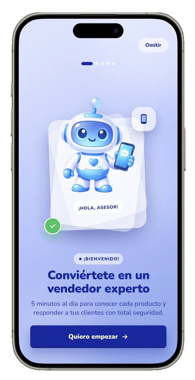 VendrixRush app — pantalla de bienvenida